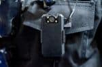 Close-up of police body camera - video evidence in dui concept